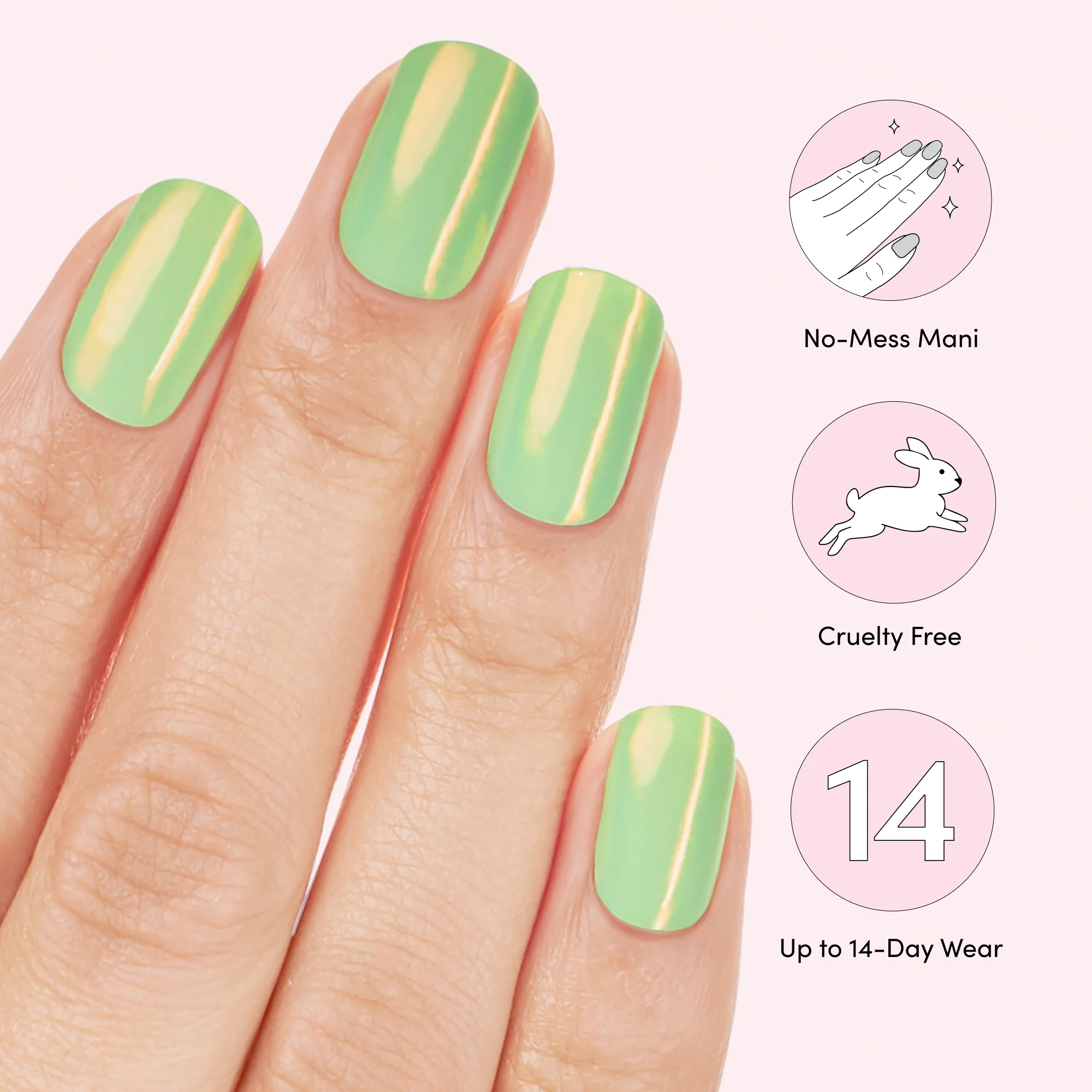 Sorry, I'm On A Juice Cleanse Chrome Mani - Image 5